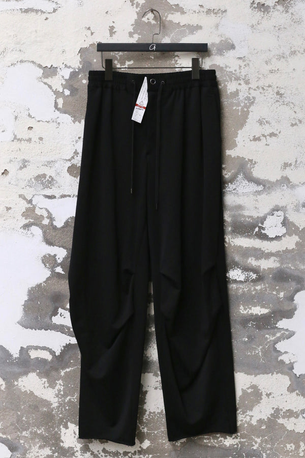 DEVOA 25 Spring/Summer Elastic waist drawstring loose trousers DVA-PTJ-BLGK-BLACK